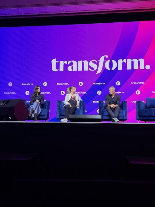 Allison Baum Gates on a panel at Transform